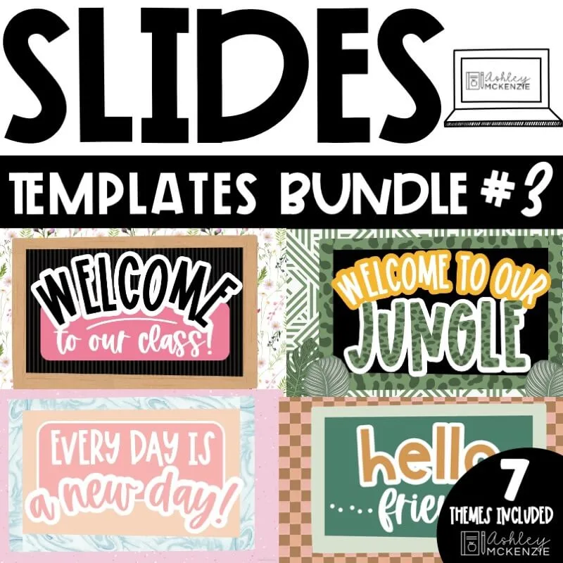 Google Slides Templates bundle for daily instruction and classroom routines