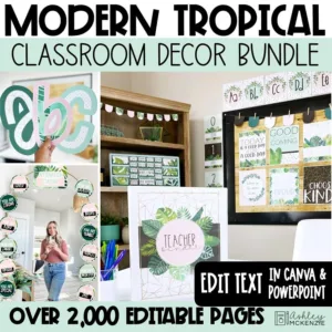 Modern Tropical decor bundle