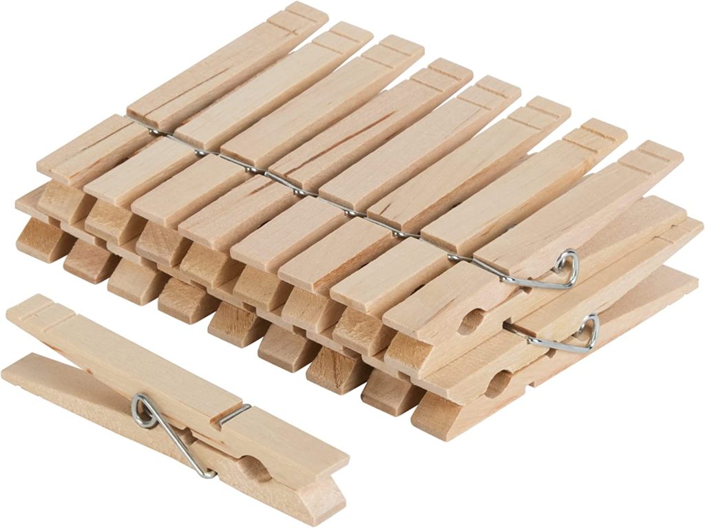 Clothespins for hanging classroom banners and posters.