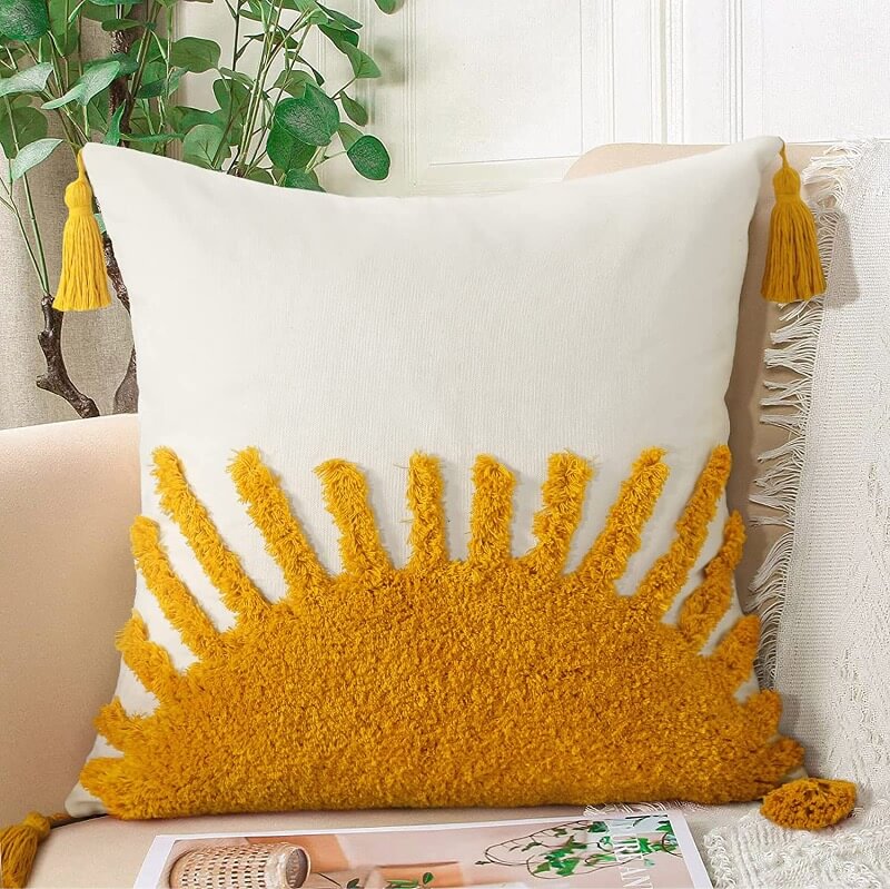Best back to school items including a sunshine themed throw pillow perfect for classroom ambiance. 