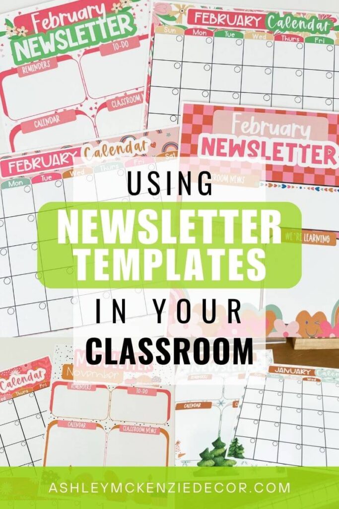 Using seasonal newsletter templates in your classroom