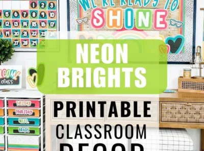 Neon Brights Classroom Decor