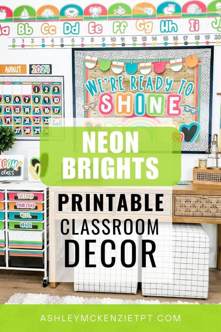 Neon Brights Classroom Decor