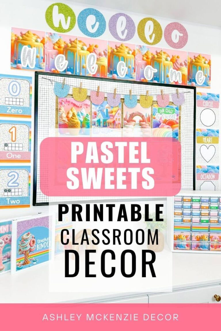 Pastel Sweets Classroom Decor