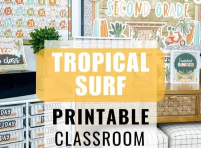 Tropical Surf Beach Themed Classroom Decor