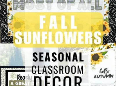 Fall Classroom Decor with Sunflowers for a Timeless Autumn Vibe