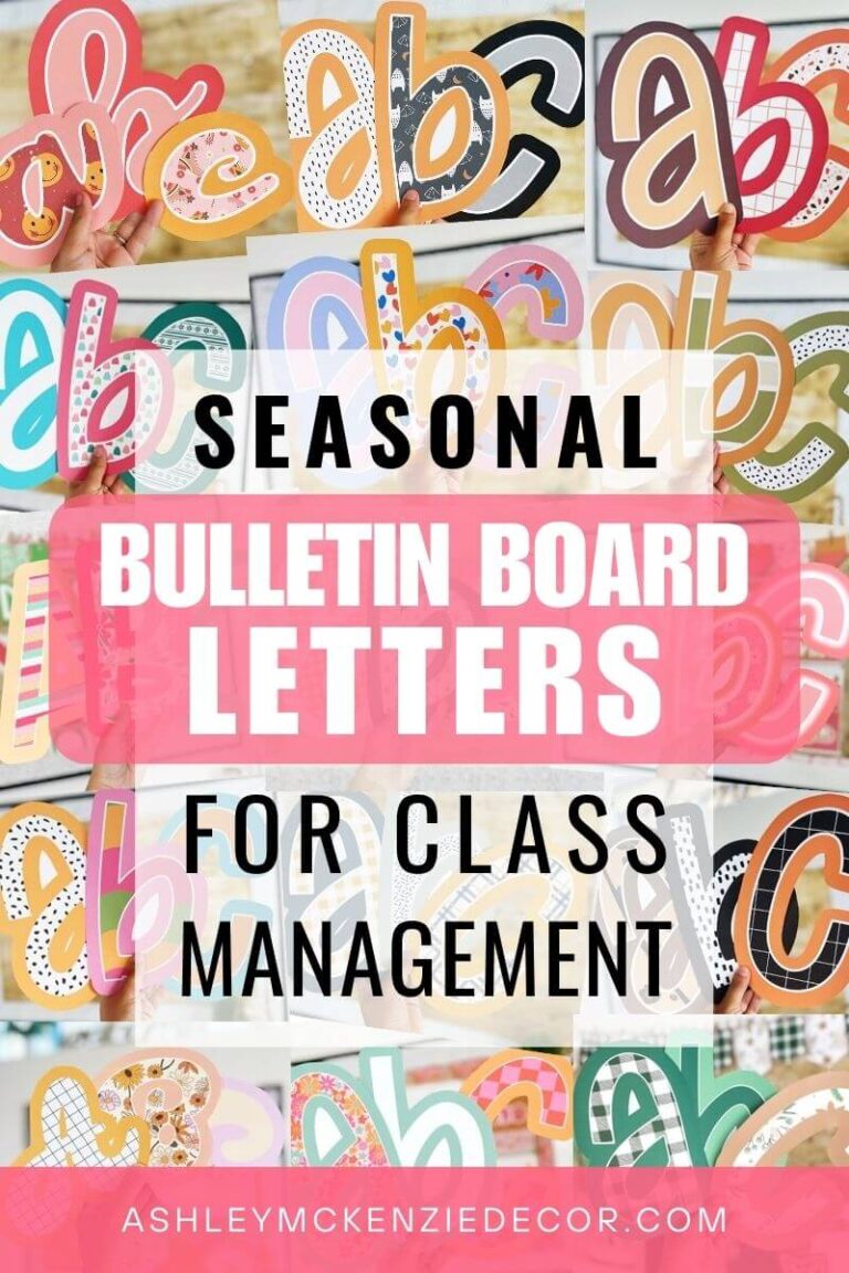 5 Ways to Enhance Classroom Management with Seasonal Bulletin Board Letters