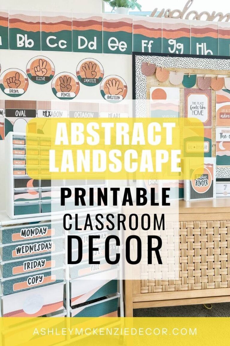 Abstract Landscape Classroom Decor