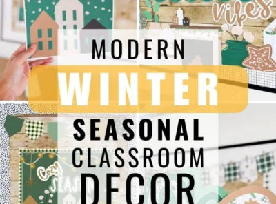 Modern Winter Classroom Decor