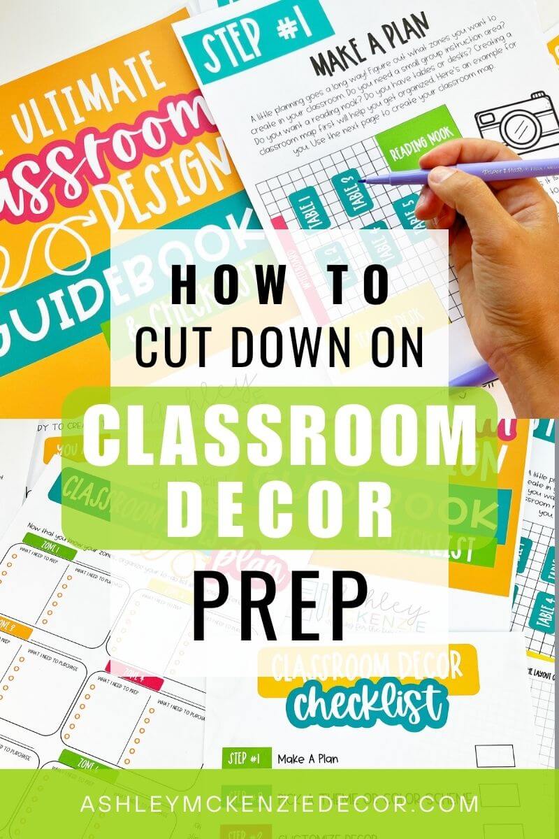 How to cut down on classroom decor prep time