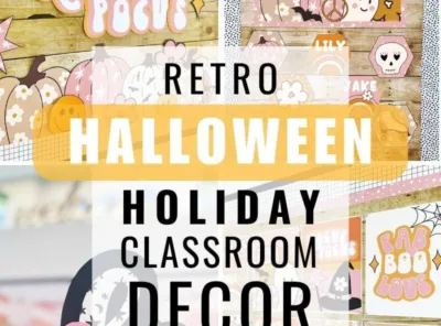 Groovy Retro Halloween Classroom Decor