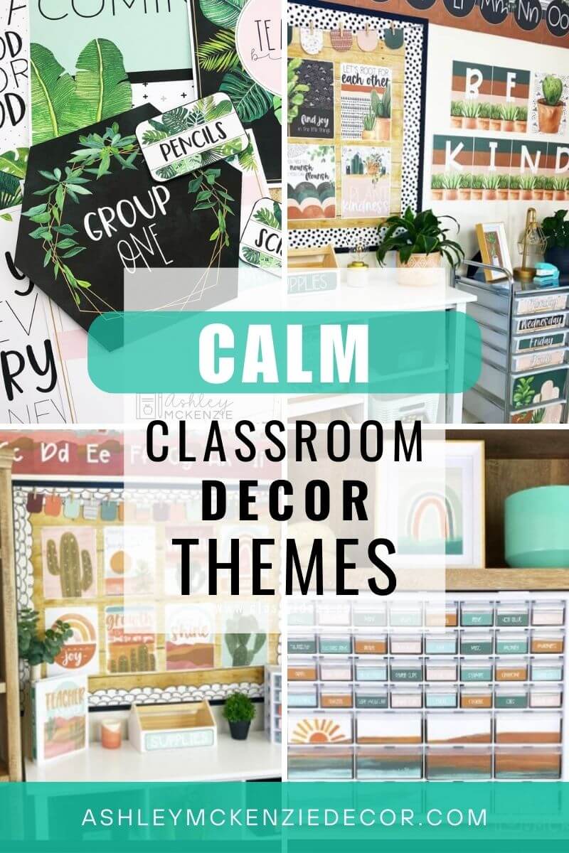 Calm Classroom Decor Themes. This blog post highlights several unique classroom decor themes that will create a peaceful and calm vibe in your classroom.