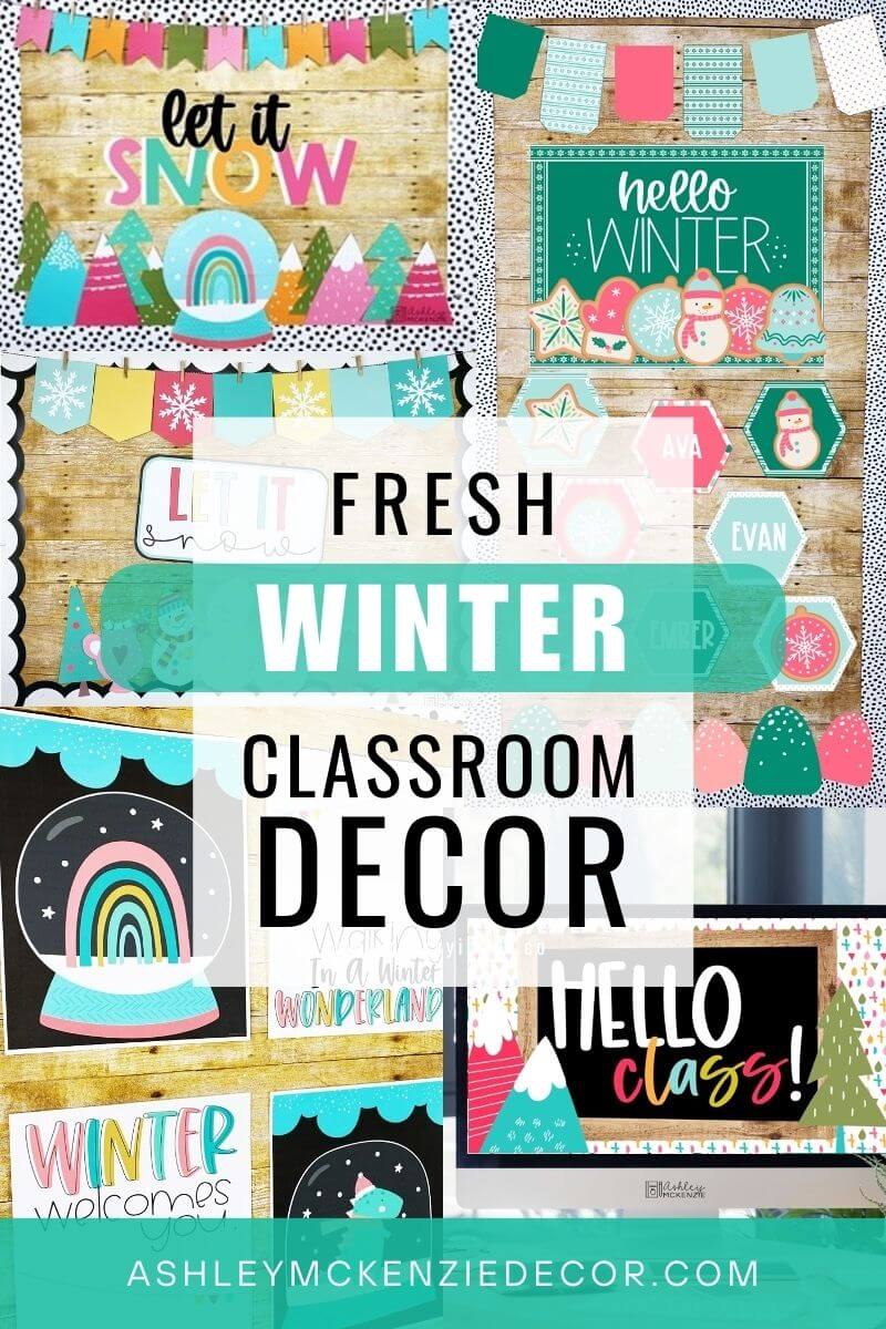 Fresh and colorful Winter Classroom Decorations ideas for a warm and bright look this season