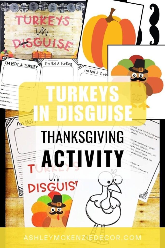 Turkeys in Disguise Thanksgiving Activity