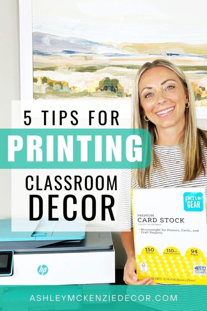 5 Classroom Decor Printing Tips