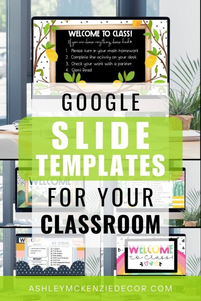 Google Slides Templates to improve classroom routines and classroom management