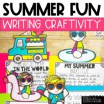 Summer Writing Activity - End of Year Writing Prompts and Craft