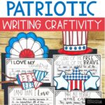 Veterans Day Writing Activity - 4th of July Patriotic Writing Prompts and Craft
