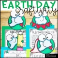 Earth Day writing activity with April writing prompts and craft toppers