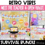 Retro Back to School Open House | Meet the Teacher Night Survival Bundle