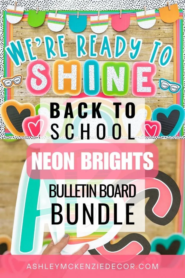 Neon Classroom Decor for Back to School