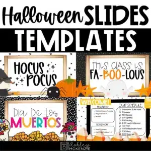 Halloween Google Slides Templates with a variety of designs