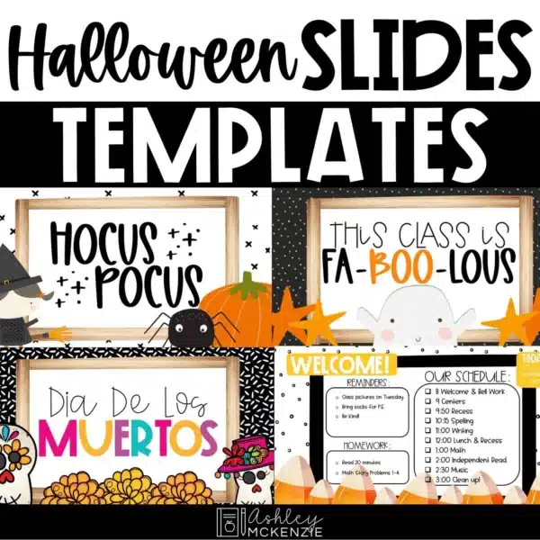 Halloween Google Slides Templates with a variety of designs