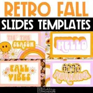 Retro Fall Google Slides Templates for autumn in the classroom