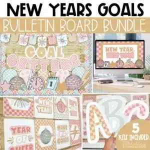 New Year Goals Bulletin Board Bundle