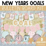 New Year Bulletin Board Kit | January Bulletin Board Ideas | New Year Goals Theme | New Year Door Decor