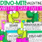 Valentine's Day Writing Activity - Dinosaur Activities, Kindness Craft, Friendship Activities