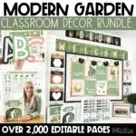 Modern Garden Classroom Theme | Editable Nature Classroom Decor Bundle