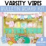 Varsity Vibes Sports Bulletin Board Kit | Sports Theme Classroom Bulletin Board Ideas | Back to School Door Decorating