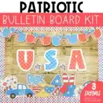 Patriotic Bulletin Board Kit | 4th of July Bulletin Board Ideas and Door Decor