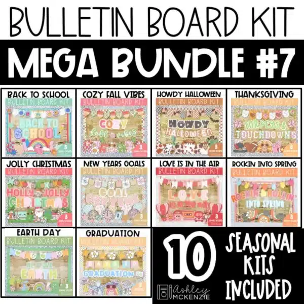 Holiday bulletin board kits bundle