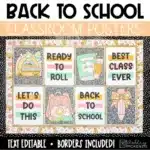 Ready to Roll Back to School Posters and Printable Bulletin Board Borders | Back to School Bulletin Board Ideas
