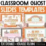 Halloween Slide Templates October Morning Slides for Google Slides and PowerPoint | Life of a Classroom Ghost
