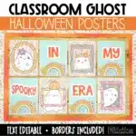 Halloween Posters and Printable Bulletin Board Borders | October Bulletin Board Ideas | Life of a Classroom Ghost