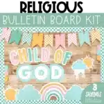Child of God Church Bulletin Board Christian Sunday School or Church Primary Bulletin | Faith-Based Decor