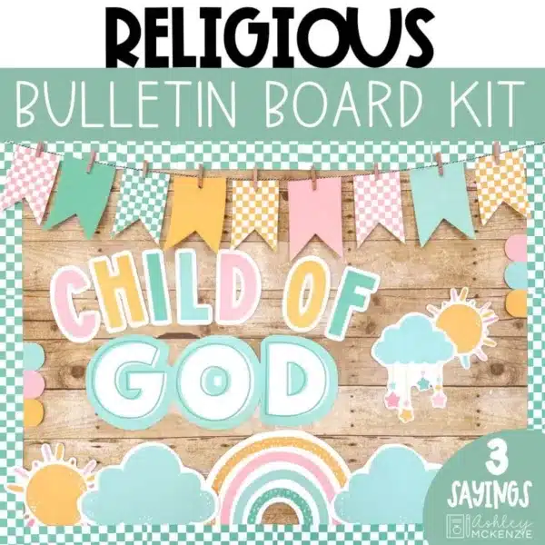 Child of God church bulletin board display