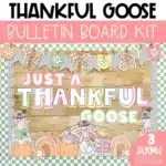 Thanksgiving Bulletin Board Kit November Bulletin Board Ideas | Thankful Goose I am Thankful For Student Craft