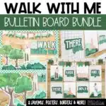 Walk With Me Bulletin Board Bundle | LDS Youth Theme | Church Primary Bulletin Board and Posters