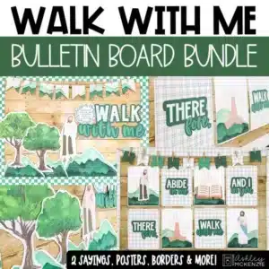Walk With Me Bulletin Board Bundle for the LDS Youth Theme Decor