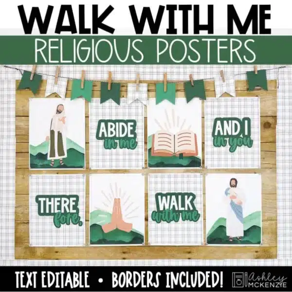 Walk With Me posters to match the LDS youth theme.