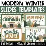 Modern Winter Slides for Google Slides and PowerPoint January Morning Slides Templates