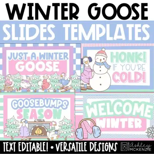 winter-goose-slides-Slide1 Winter slides featuring the Winter Goose for daily routines