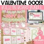 Valentine's Day Bulletin Board Bundle Kind Goose Posters, February Bulletin Board Letters, Valentines Slides
