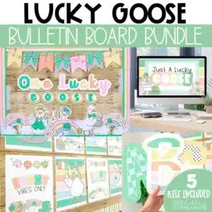 Lucky Goose St. Patrick's Day bulletin board bundle