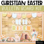Christian Easter Bulletin Board Religious Church Primary Decor Spring Sunday School Display
