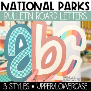 National Parks bulletin board letters
